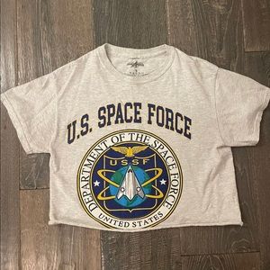 Cropped Space Force Top